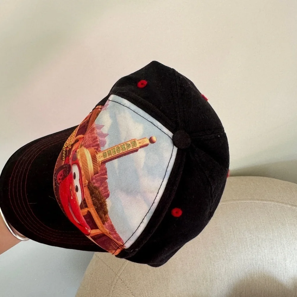 Vintage 2010 Cars Movie Pixar disney lighting mcqueen hat baseball cap boys